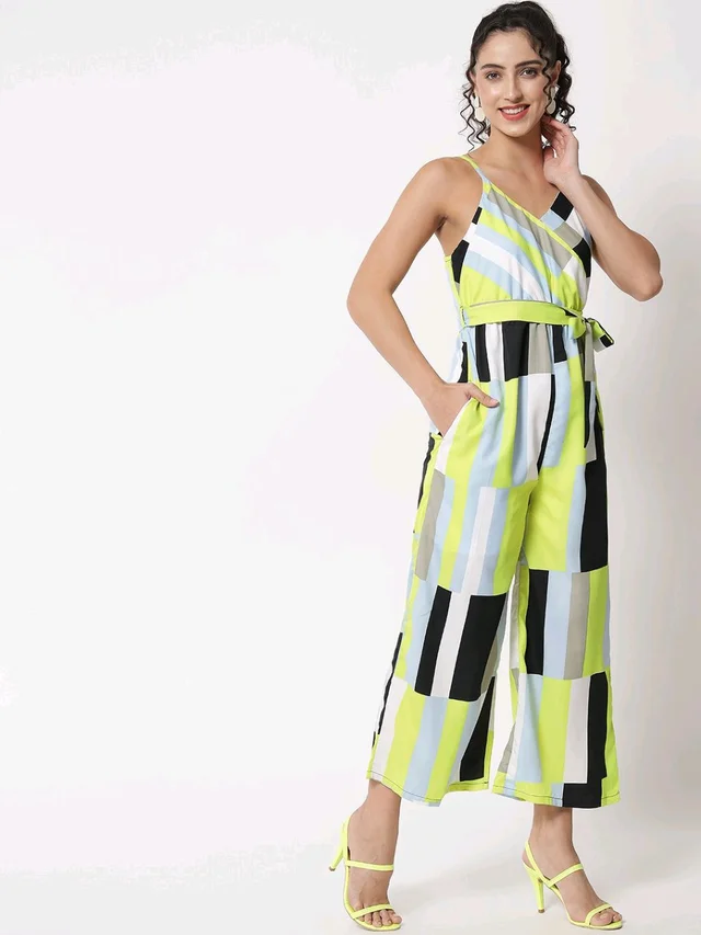 Striped Women Jumpsuit - Primrose, L