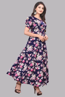 Women A-line Multicolor Maxi/Full Length Dress
- Port Gore, M