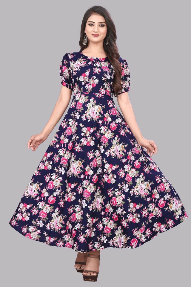 Women A-line Multicolor Maxi/Full Length Dress
- Port Gore, M