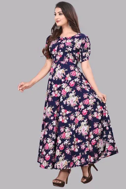 Women A-line Multicolor Maxi/Full Length Dress
- Port Gore, 3XL
