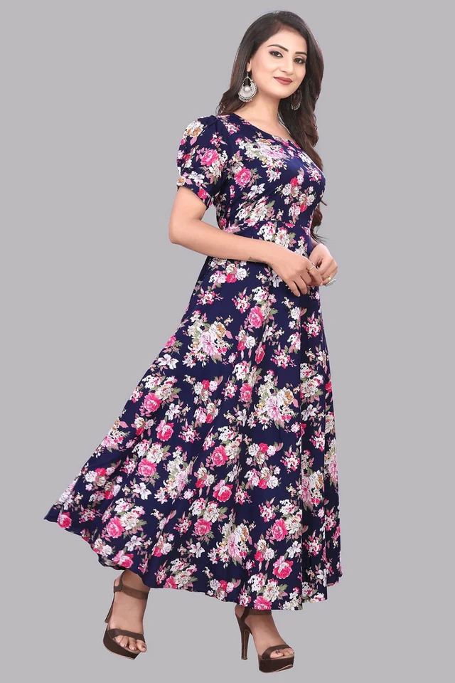 Women A-line Multicolor Maxi/Full Length Dress
- Port Gore, 3XL