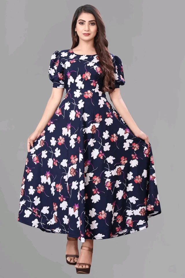 Women A-line Multicolor Maxi/Full Length Dress
- Mirage, 3XL