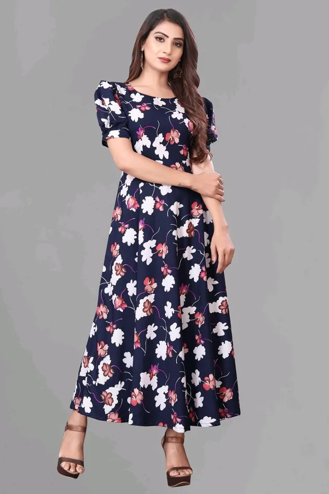 Women A-line Multicolor Maxi/Full Length Dress
- Mirage, 4XL