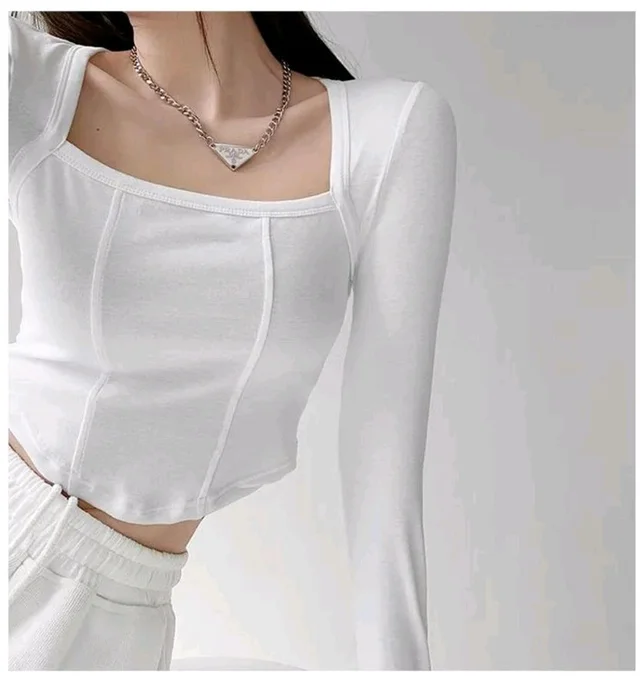 Casual Regular Sleeves Solid Women White Top
- White, S