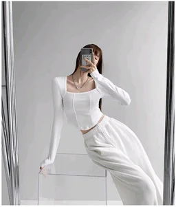 Casual Regular Sleeves Solid Women White Top
- White, S