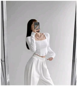 Casual Regular Sleeves Solid Women White Top
- White, XXL