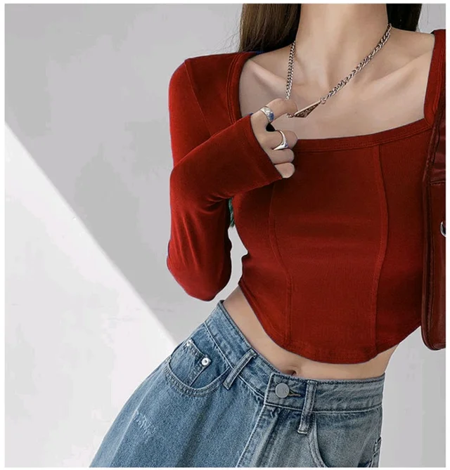 Casual Regular Sleeves Solid Women Maroon Top - Maroon, L