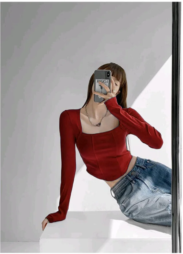 Casual Regular Sleeves Solid Women Maroon Top - Maroon, M