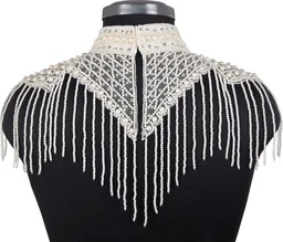 Net Poncho - White, L