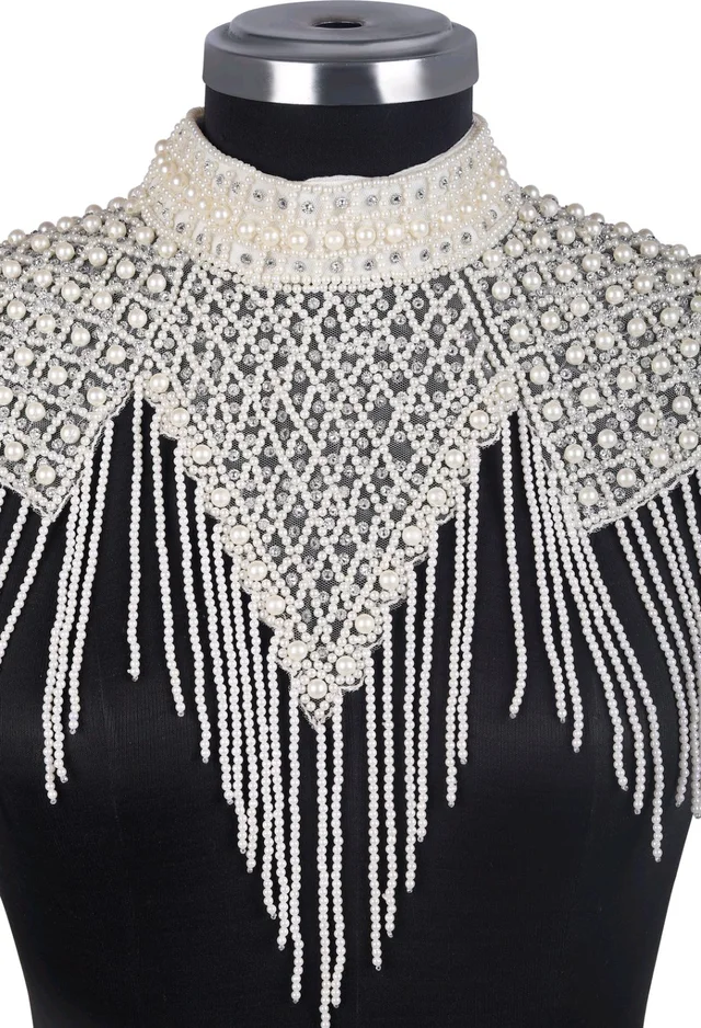Net Poncho - White, M