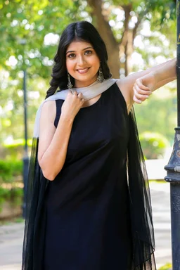 Viscose Rayon Kurti Patiala Dupatta Set - Black, XXXL
