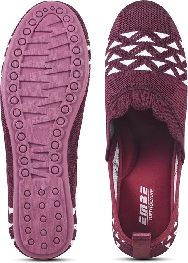 EMBE-18 Bellies For Women (Maroon, 8) - MHWT, IND-5