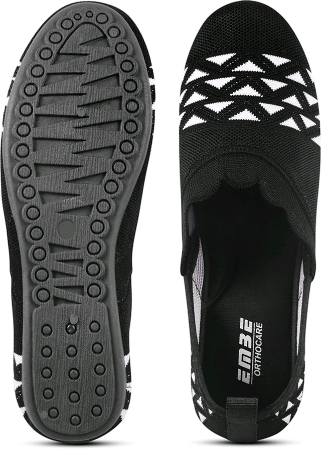 EMBE-18 Bellies For Women (Maroon, 8) - Black, IND-6