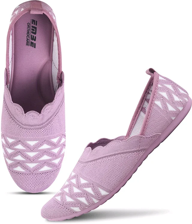 EMBE-18 Bellies For Women (Maroon, 8) - Lily, IND-5