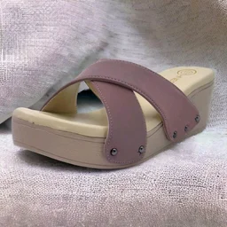 Leather Wedge Heels for Women & Girls | Fancy & Stylish Heel sandals |Extra Cushioning & Comfortable, Fashionable, Light Weight, Vegan, Fashion Heel Sandal for Girls, Causal wear - Zambezi, IND-7