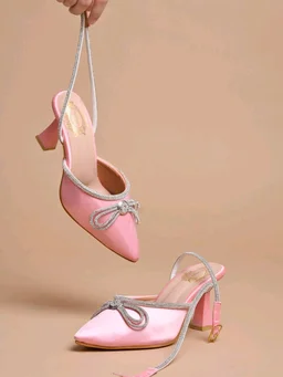 Women Pump Heels - Pink, IND-3
