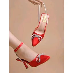 Women Pump Heels - Red, IND-4