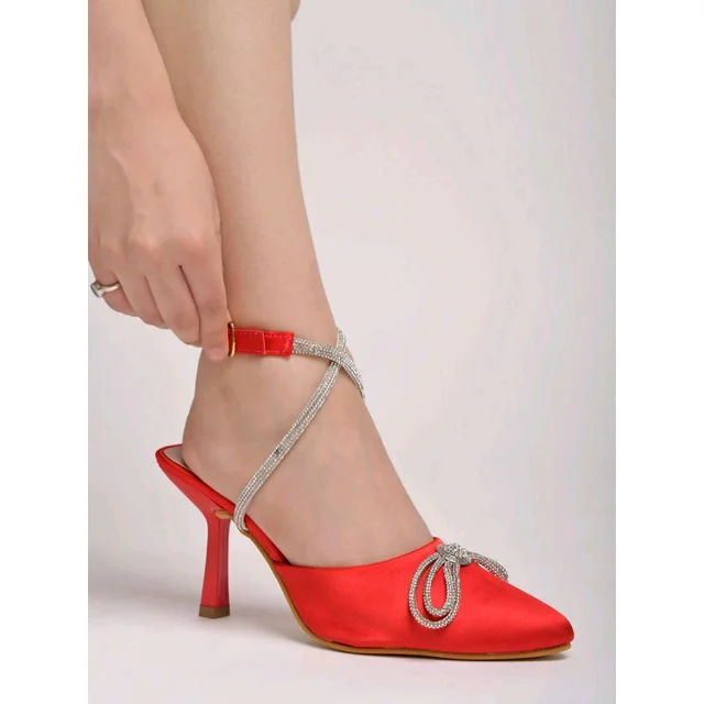 Women Pump Heels - Red, IND-6