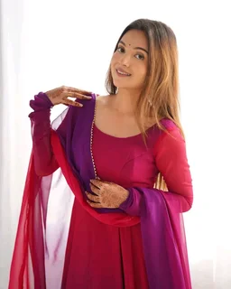 Multi Color Georgette Anarkali With Lace Dupatta Padding Color Anarkali
- Berry, L