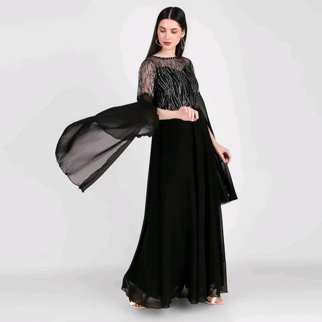 Women Maxi Black Full Length - Black, S