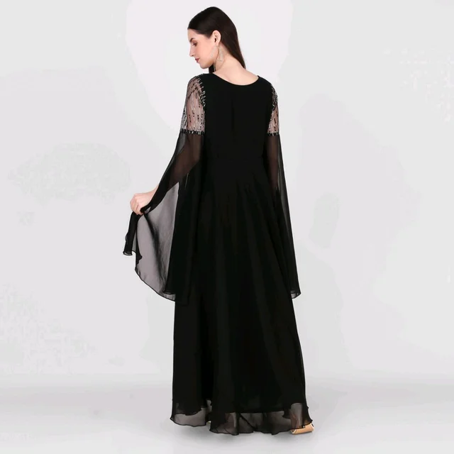 Women Maxi Black Full Length - Black, XL