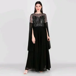 Women Maxi Black Full Length - Black, XXL