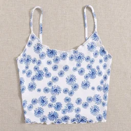 Tank Crop Sleeveless Women's Pullover Shirts Vest Tops Print Women's Blouse Tight Lace Top - Ship Cove, M
