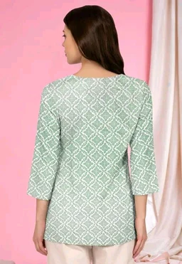 Stylelist kurti for Girls and women - Spring Rain, 4XL