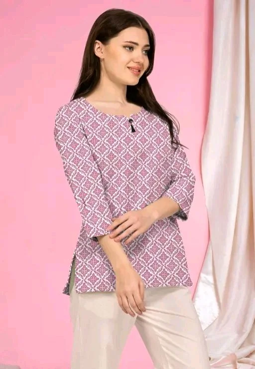 Stylelist kurti for Girls and women - Turkish Rose, M