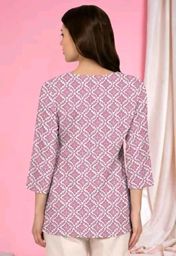 Stylelist kurti for Girls and women - Turkish Rose, S
