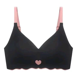 Strapless Large Size Underwire Bras for Women Sexy Back Button Shaping Cup Adjustable Shoulder Strap - Black, 28A