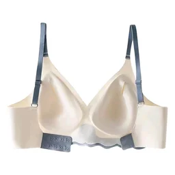 Strapless Large Size Underwire Bras for Women Sexy Back Button Shaping Cup Adjustable Shoulder Strap - Black, 38A