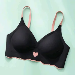 Strapless Large Size Underwire Bras for Women Sexy Back Button Shaping Cup Adjustable Shoulder Strap - Black, 38A