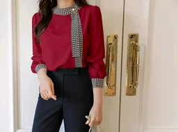 Tops Full Sleeve top for Women.
- Red, M