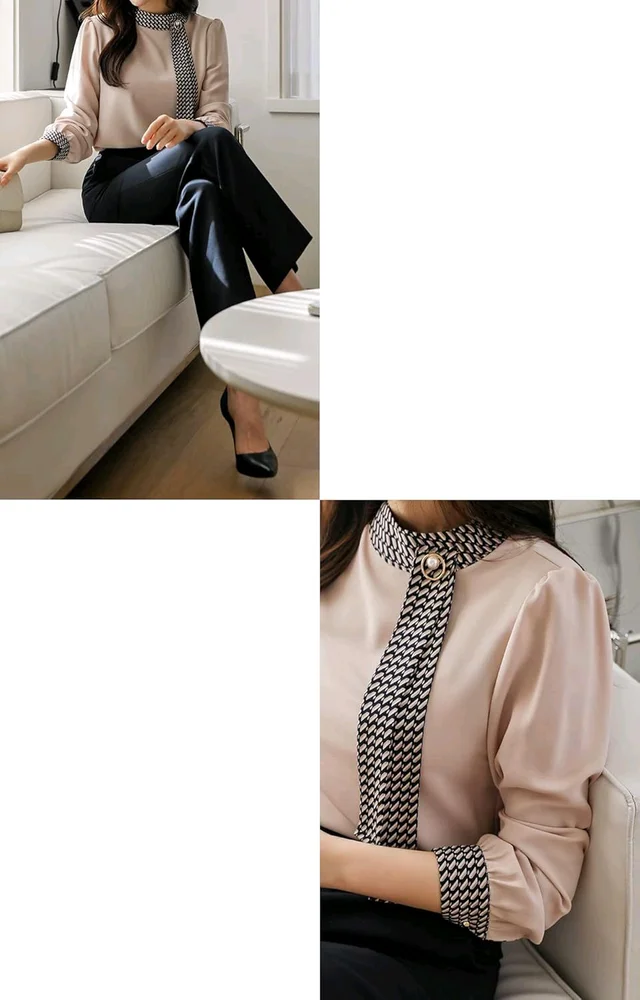 Tops Full Sleeve top for Women.
- Cream, M