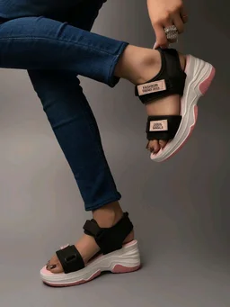 Lightweight Comfortable Daily Wear & Trendy Flatforms Pink Sandals for Girls
- Sweet Pink, IND-6