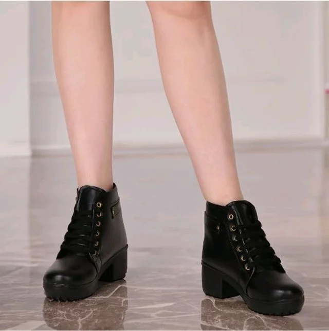Women Stylish Ladies casual Boots for Girls (R-Boot-004-P-10) Boots For Women (Pink, 10) - Black, IND-5
