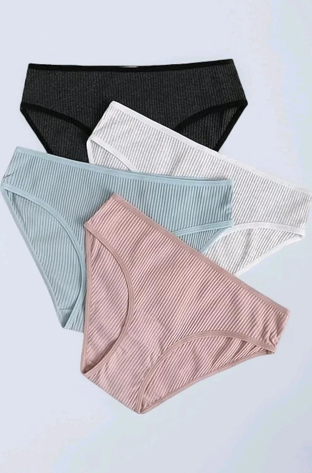 Women Soft Cotton Hipster Ladies Plain Bright Panty/Innerwear Inner Elastic Underwear Combo Pack 2, 4 (Colour May Very)
- S