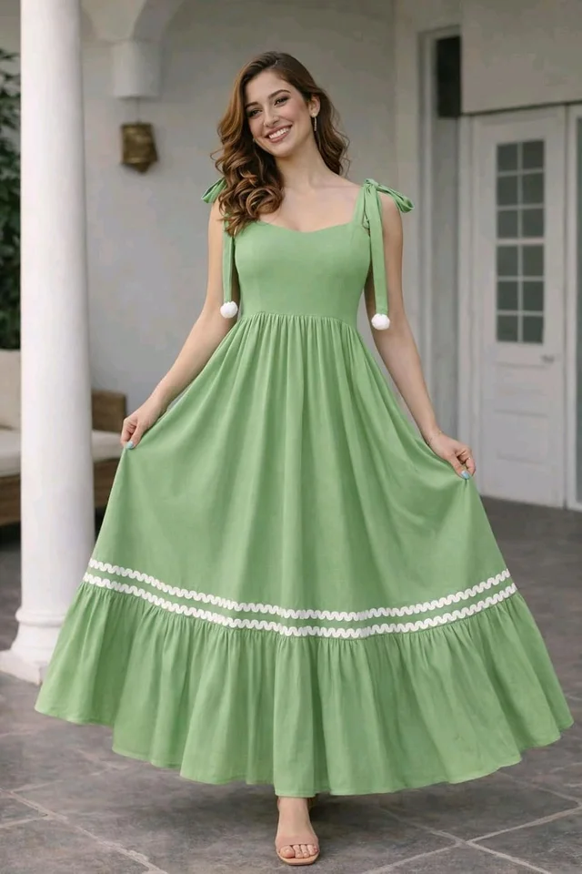 green western dress W.A.Y Wonderful & Young Turquoise Mesa Mesh Welcome to Lcziwo clothing store Women's Solid V-Neck A-Line Maxi