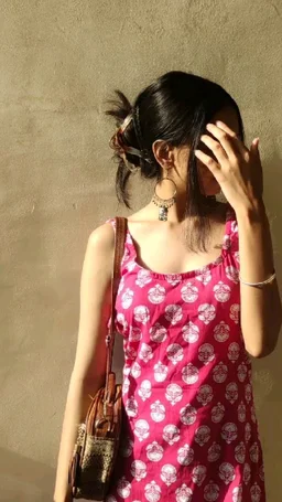 Women's Rayon Printed Sleeveless Kurta
- M, French Rose