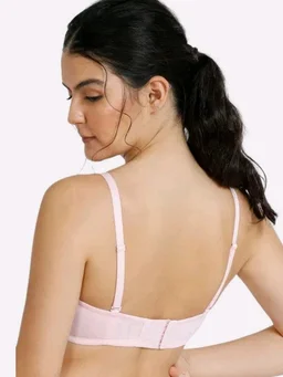 Bewild Women Balconette Lightly Padded Bra (Pink) - 30B, light Pink