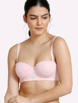 Bewild Women Balconette Lightly Padded Bra (Pink) - 34B, light Pink