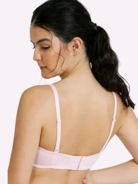 Bewild Women Balconette Lightly Padded Bra (Pink) - 36B, light Pink