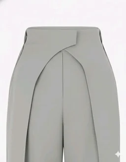 Women Loose Fit Beige Lycra Blend Trousers
- L, Light Grey
