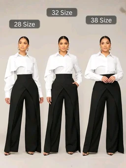 Women Loose Fit Beige Lycra Blend Trousers
- L, Black