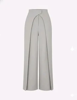 Women Loose Fit Beige Lycra Blend Trousers
- XL, Light Grey