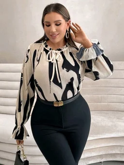 HouseOfCommon Casual Dolman Sleeve Printed Women White Top - XL, White
