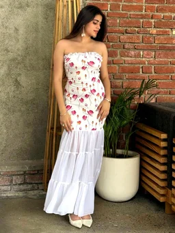 Beautiful Black Bodycon Maxi Dress for Women | Shoulder Strap Sheer Panel Evening Gown | Party & Cocktail Wear - XL, Ecru White