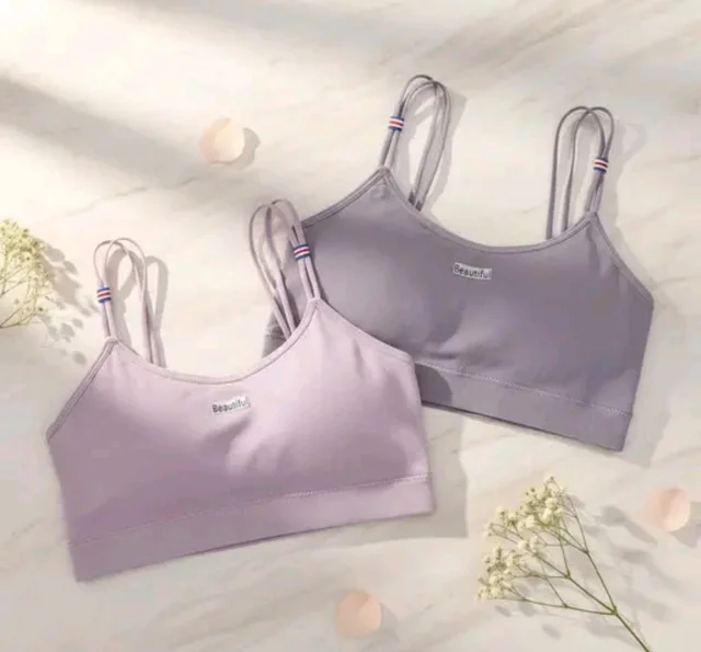 Combo of 2 Women’s Stylish Double Strap Bra | Seamless Padded Slip-On | Soft Stretchable Fabric | Daily Wear (ANY COLOUR SEND)
- S, Mountain Mist
