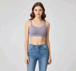 Combo of 2 Women’s Stylish Double Strap Bra | Seamless Padded Slip-On | Soft Stretchable Fabric | Daily Wear (ANY COLOUR SEND)
- S, Mountain Mist